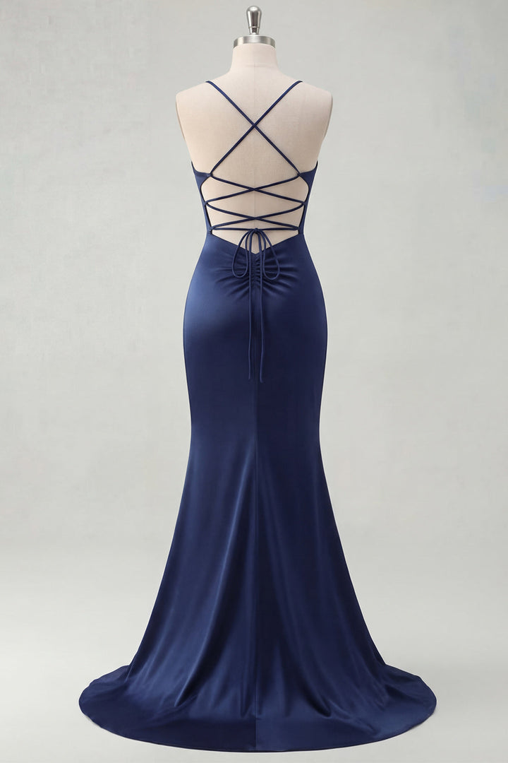 Seraphina | V-Neck Spaghetti Strap Mermaid Wedding Guest Dress