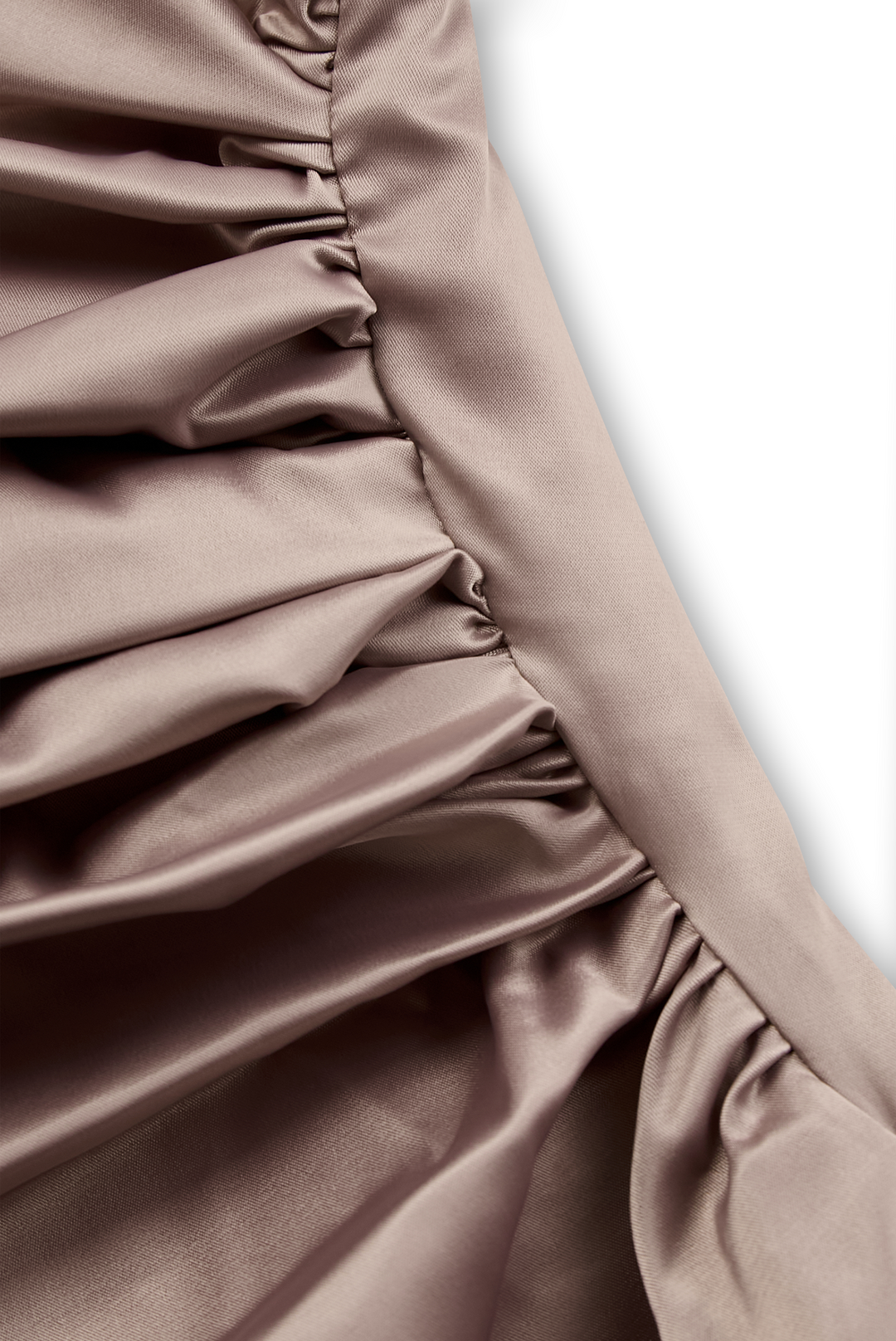 Isadora | One Shoulder Ruched Satin Formal Maxi Dress