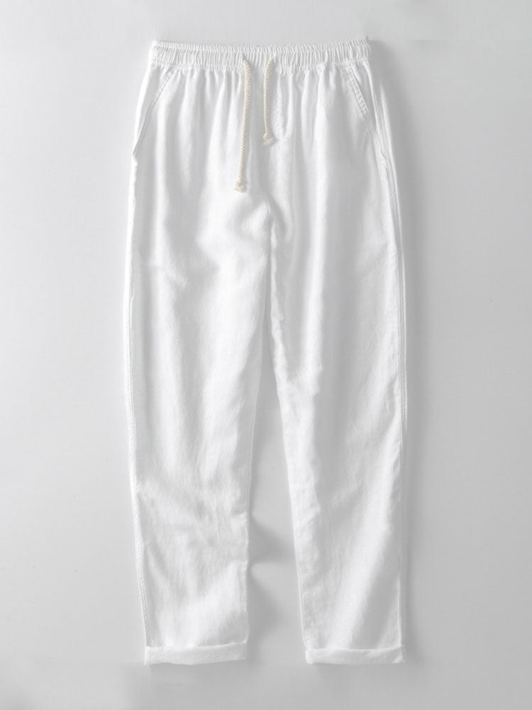 Harbour | Men's Relaxed Linen Pants with Drawstring Waist