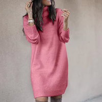 Willow | Women's Oversized Turtleneck Sweater Knit Dress