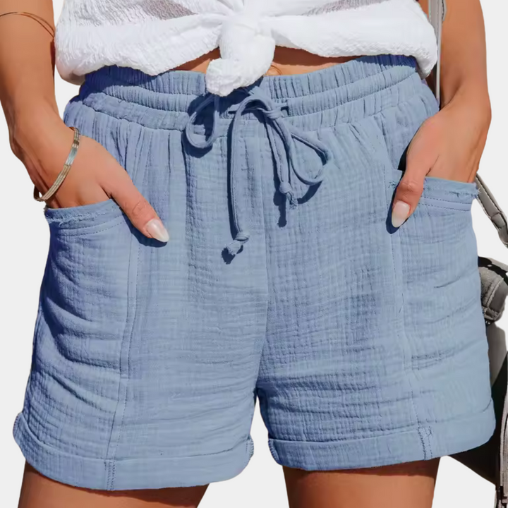 Alouette | Women's Shorts – Wide-Leg Drawstring Loose Fit Design
