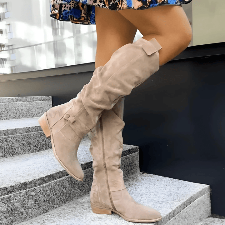 Billie | Women's Knee High Boots Smooth Slouch