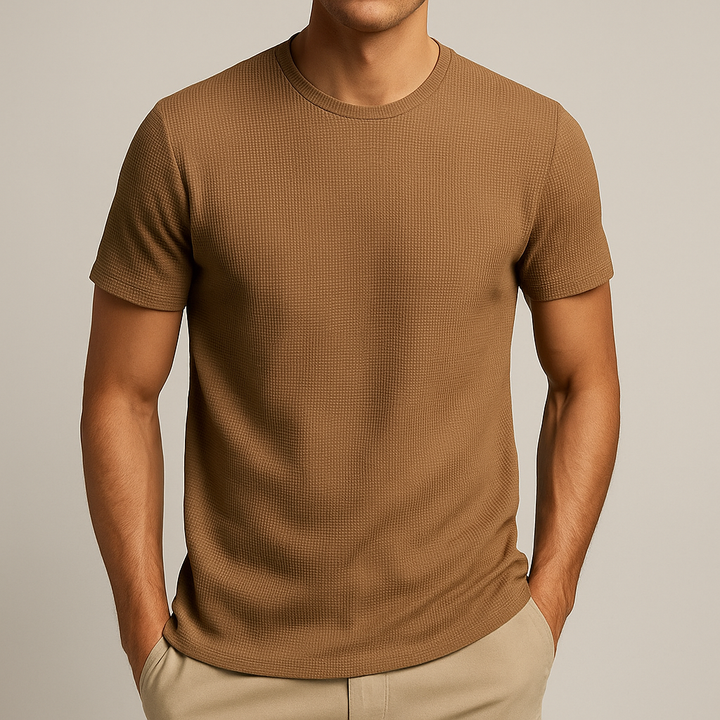 Terrain | Waffle Knit Crew Neck T-Shirt