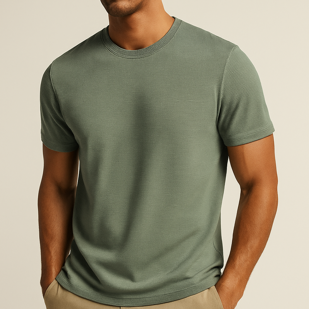 Terrain | Waffle Knit Crew Neck T-Shirt