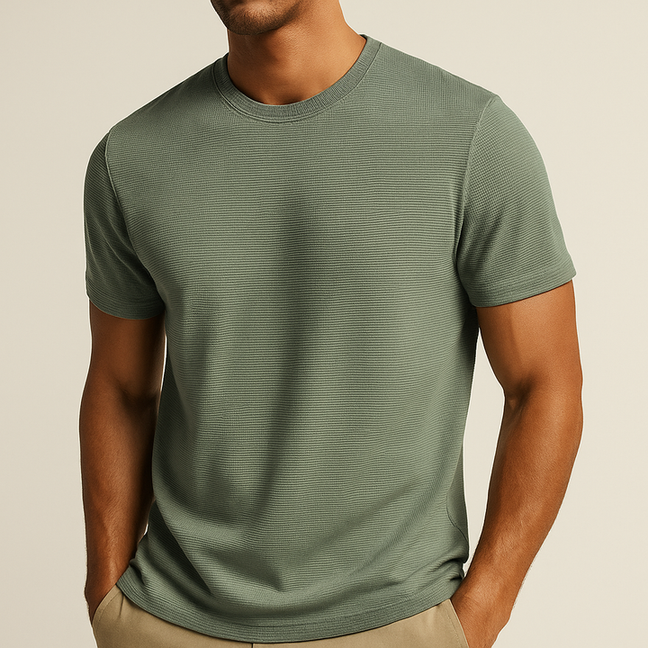 Terrain | Waffle Knit Crew Neck T-Shirt