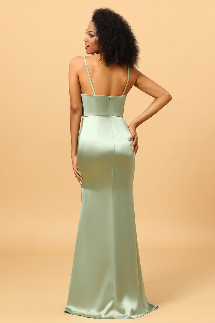 Aurelia | Cowl Neck Satin Slip Wedding Guest Dress