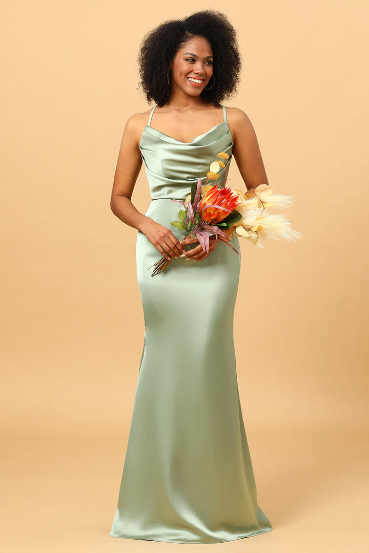 Aurelia | Cowl Neck Satin Slip Wedding Guest Dress