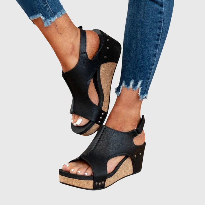 Sandbar | T-Bar Cork Platform Wedges