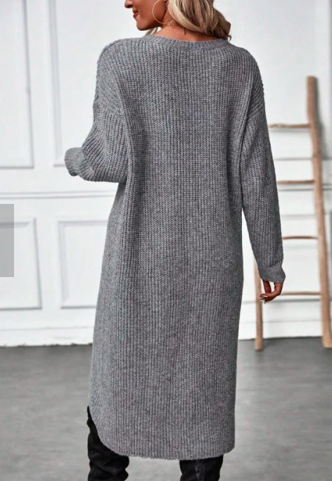 Reese | Women's Asymmetric Wrap-Hem Knit Dress