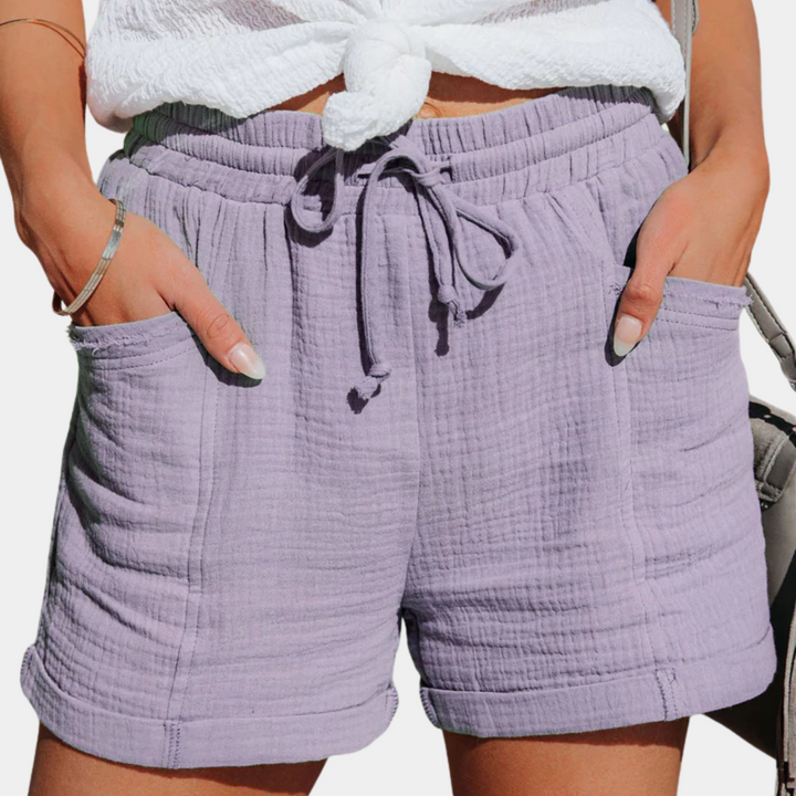 Alouette | Women's Shorts – Wide-Leg Drawstring Loose Fit Design