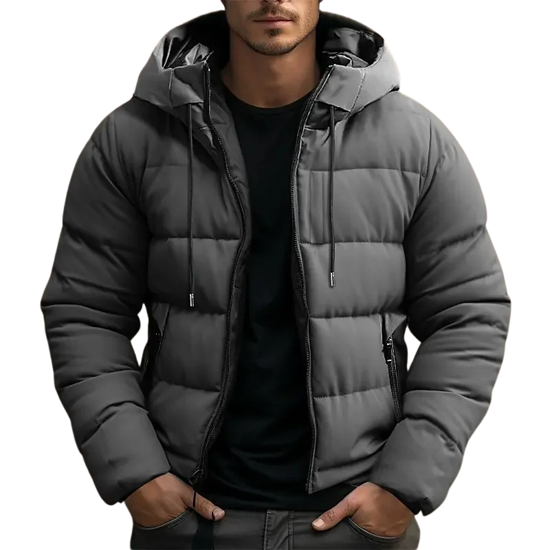 Maxon | Men's Hooded Quilted Puffer Jacket