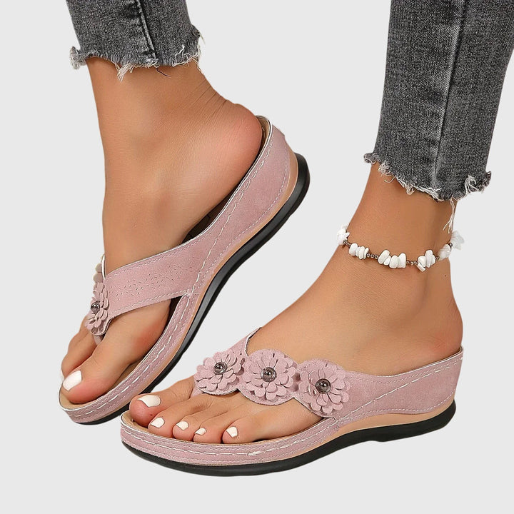 Delaney | Women's Orthopedic Thong Sandals – Ergonomic Arch Support Design