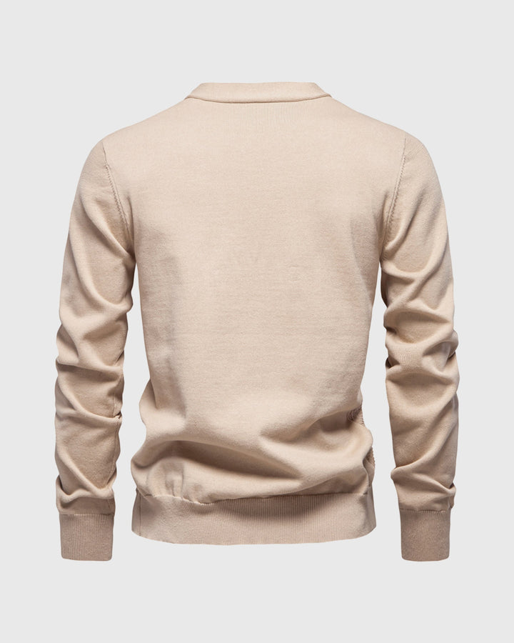Elliot | Woven-Texture V-Neck Men's Cardigans