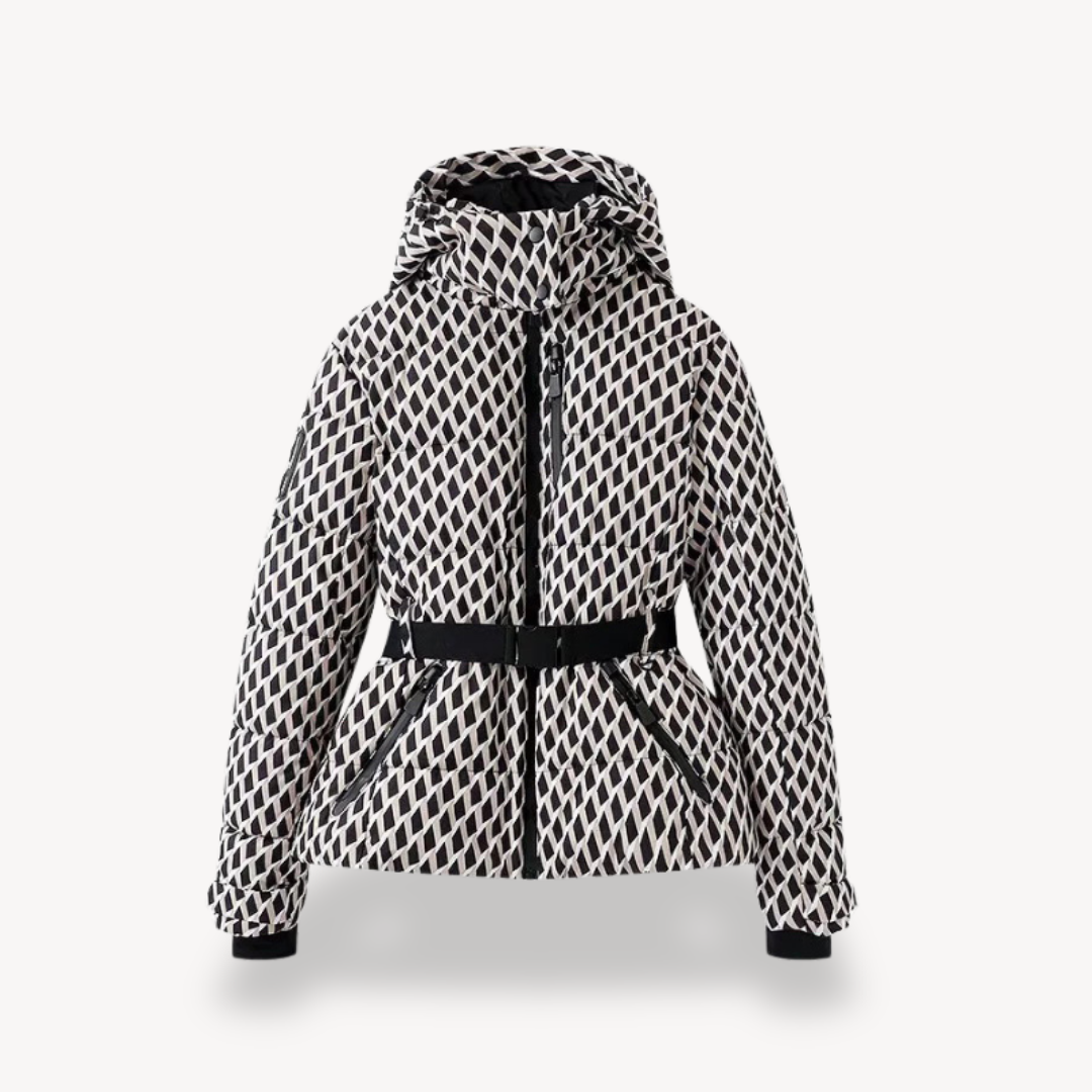 Stellar | Women's Metallic Belted Puffer Jacket