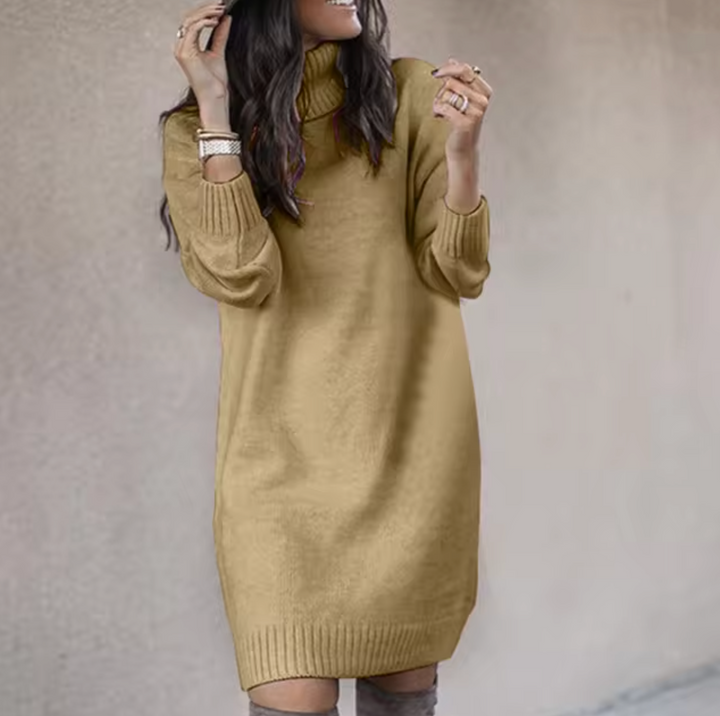 Willow | Women's Oversized Turtleneck Sweater Knit Dress