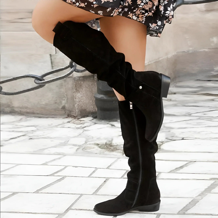 Billie | Women's Knee High Boots Smooth Slouch