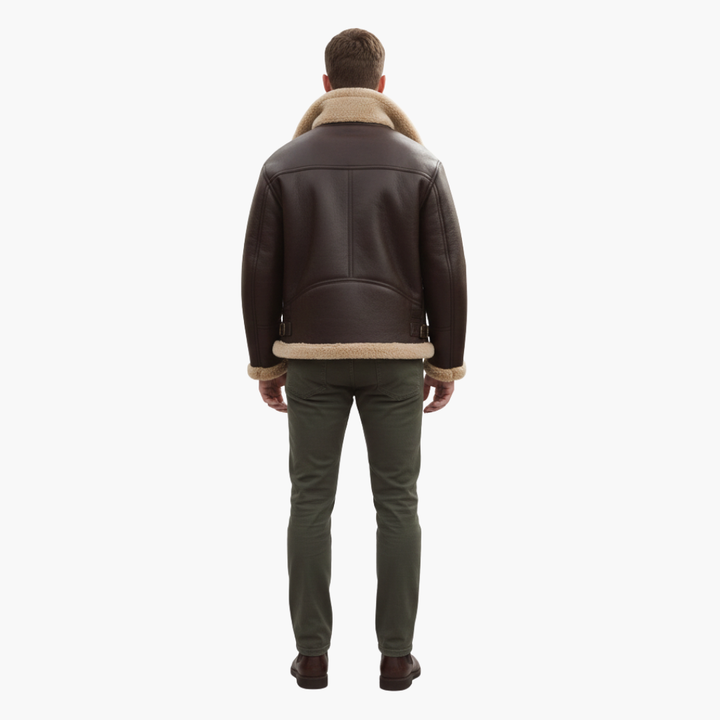 Aldgate | Sherpa-Lined Aviator B3 Men's Leather Jackets