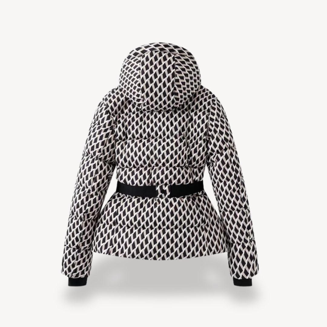 Stellar | Women's Metallic Belted Puffer Jacket