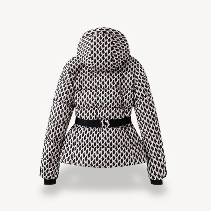 Stellar | Women's Metallic Belted Puffer Jacket
