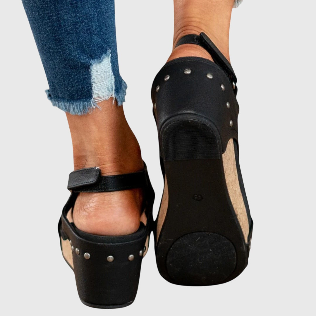 Sandbar | T-Bar Cork Platform Wedges