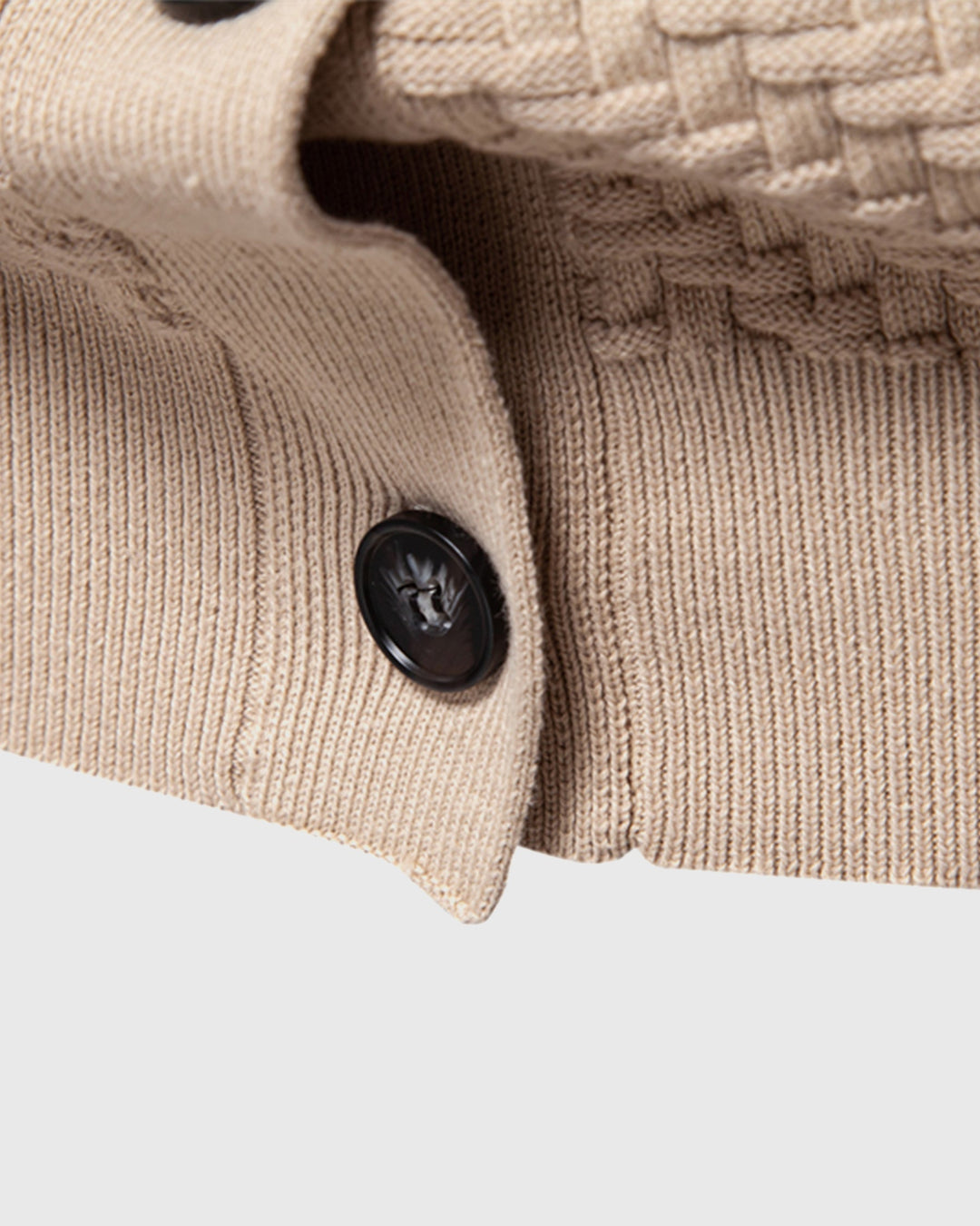 Elliot | Woven-Texture V-Neck Men's Cardigans