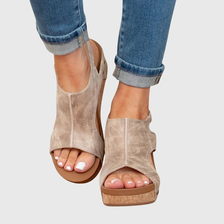 Sandbar | T-Bar Cork Platform Wedges