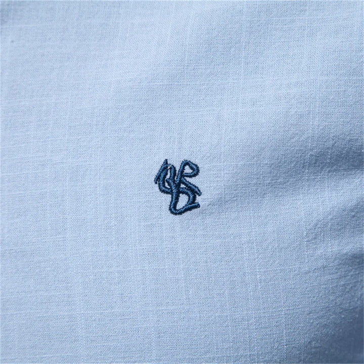 Bandit | Mandarin Collar Linen Mens Smart Casual Shirt