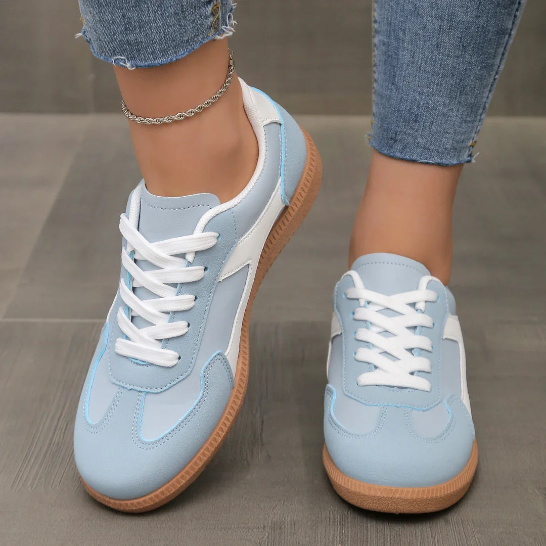 Penny | Colour Block Gum Sole Retro Women's Sneakers