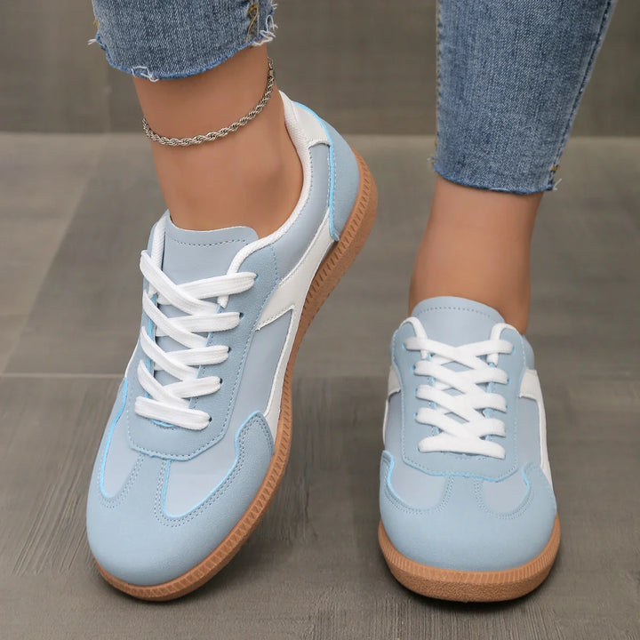 Penny | Colour Block Gum Sole Retro Women's Sneakers