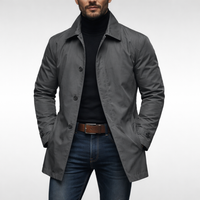 Brixton | Men's Formal Slim-Fit Long Coat