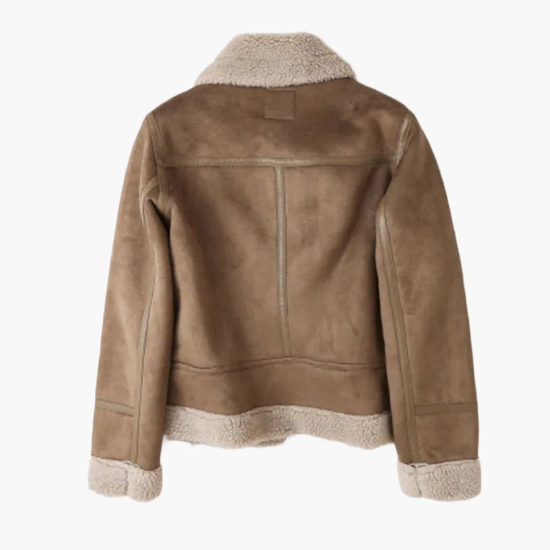 Zendell | Sherpa Moto Belted Women's Leather Jackets