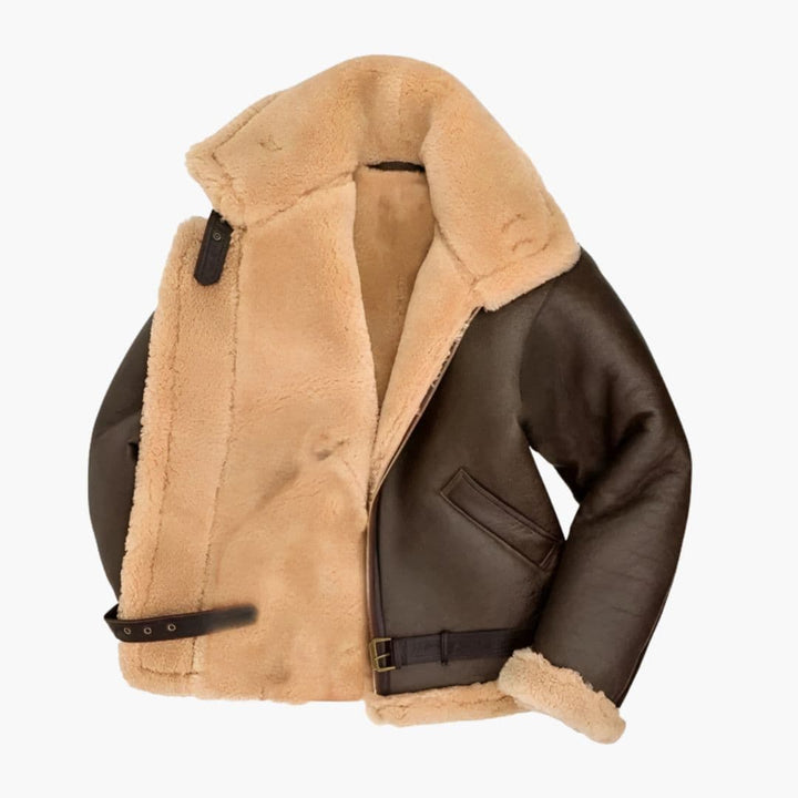 Aldgate | Sherpa-Lined Aviator B3 Men's Leather Jackets