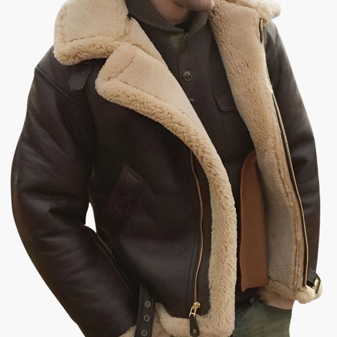 Aldgate | Sherpa-Lined Aviator B3 Men's Leather Jackets