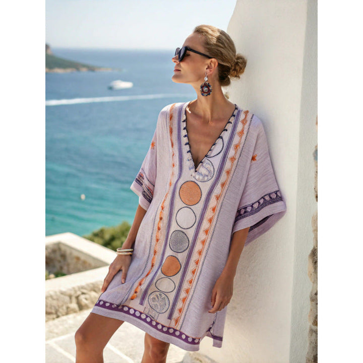Mykonos | Tribal Print Kaftan Summer Dress