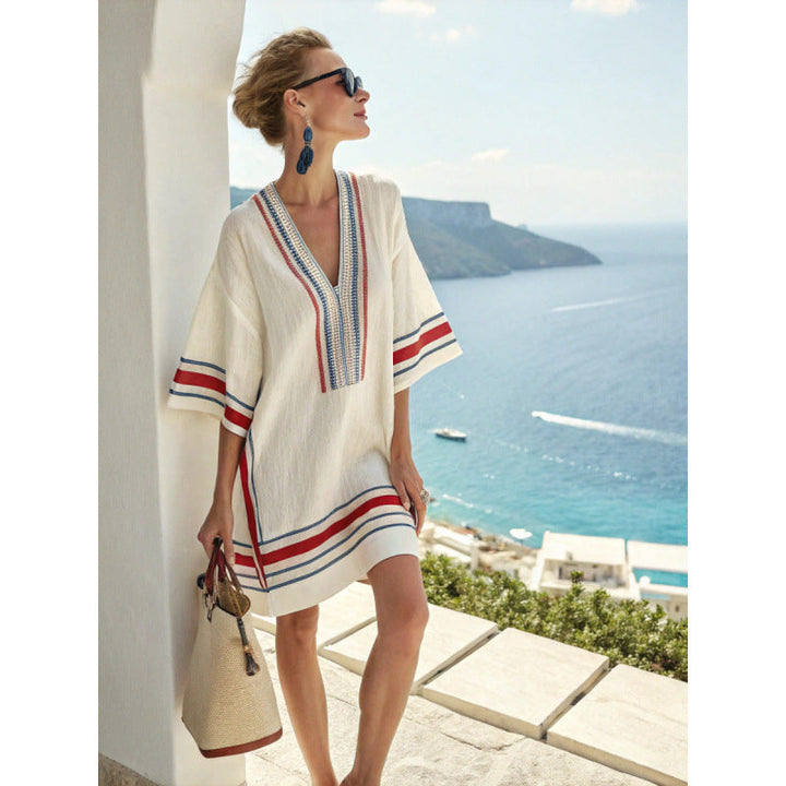 Mykonos | Tribal Print Kaftan Summer Dress