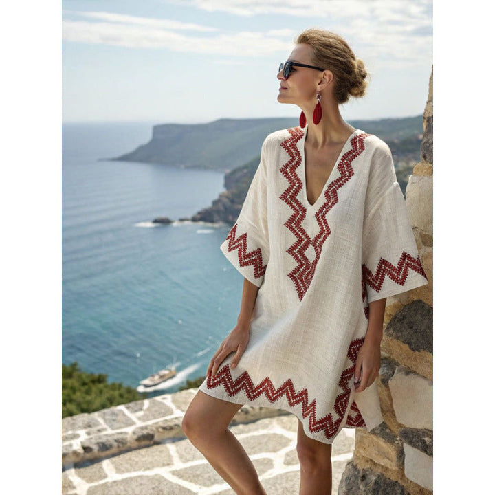 Mykonos | Tribal Print Kaftan Summer Dress