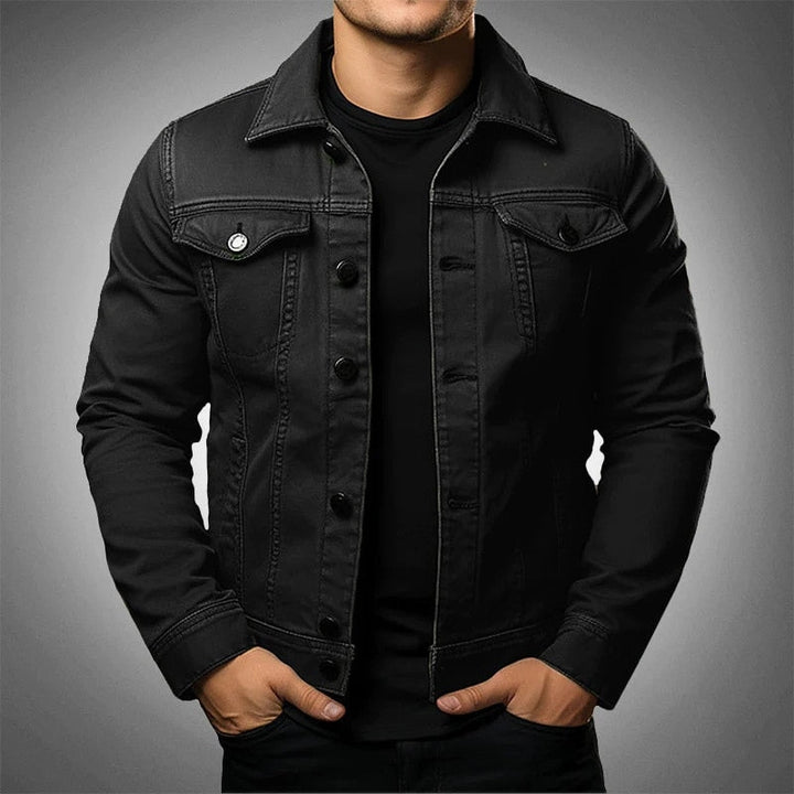 Emrys | Men's Classic Denim Jacket with Button-Front Closure