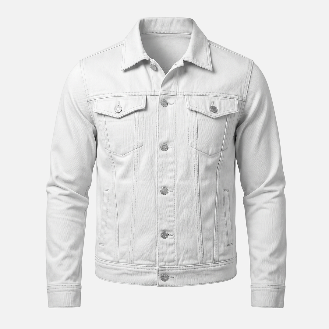 Emrys | Men's Classic Denim Jacket with Button-Front Closure