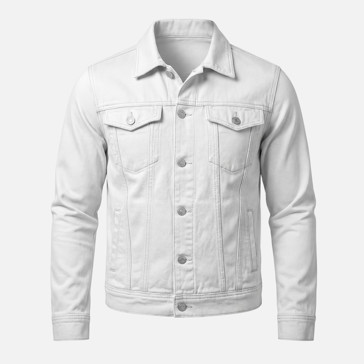 Emrys | Men's Classic Denim Jacket with Button-Front Closure