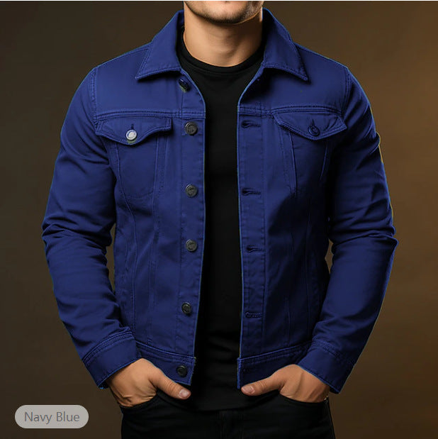 Emrys | Men's Classic Denim Jacket with Button-Front Closure