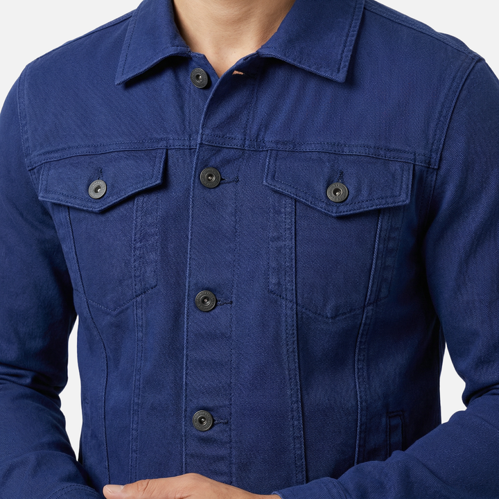 Emrys | Men's Classic Denim Jacket with Button-Front Closure