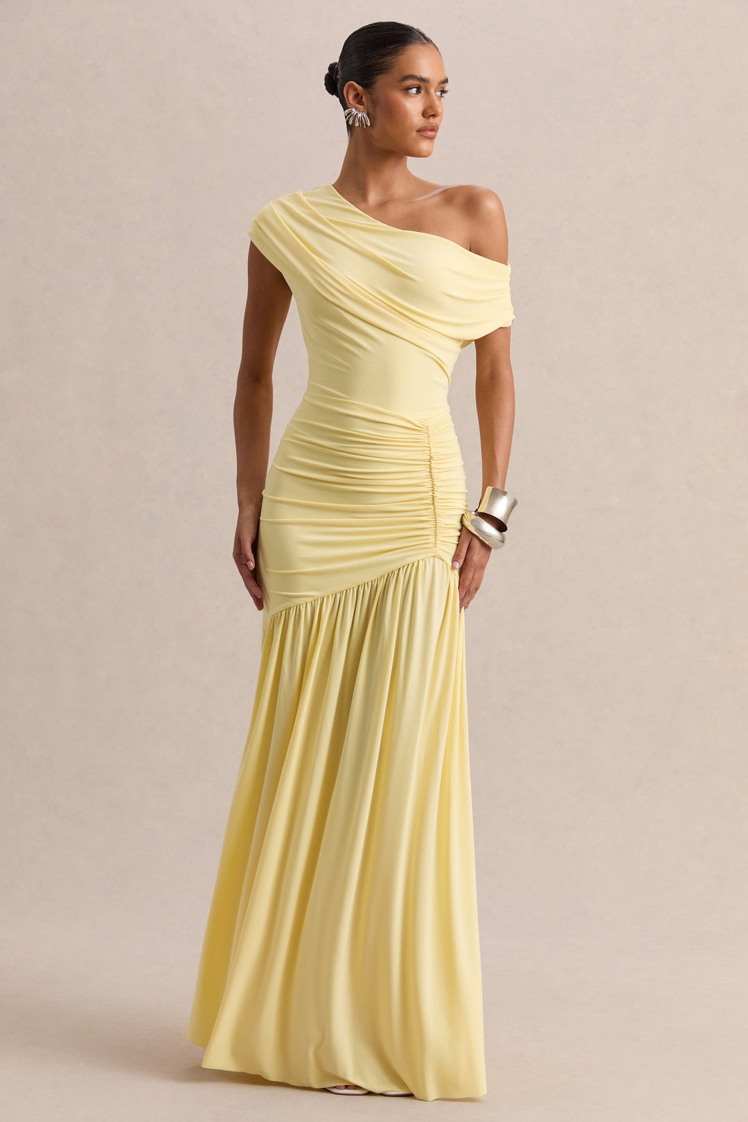 Serena | Women's Wedding Guest Dress One Shoulder Ruched