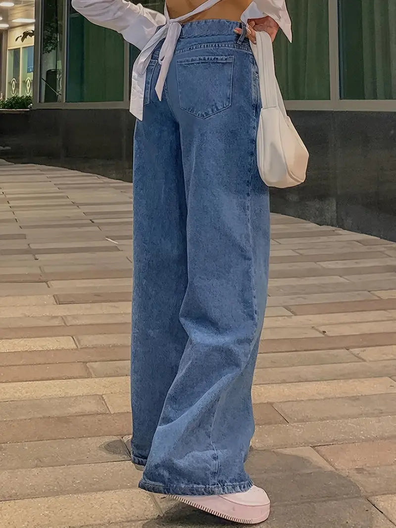 Frankie | Women's Jeans Low Rise Baggy Wide Leg