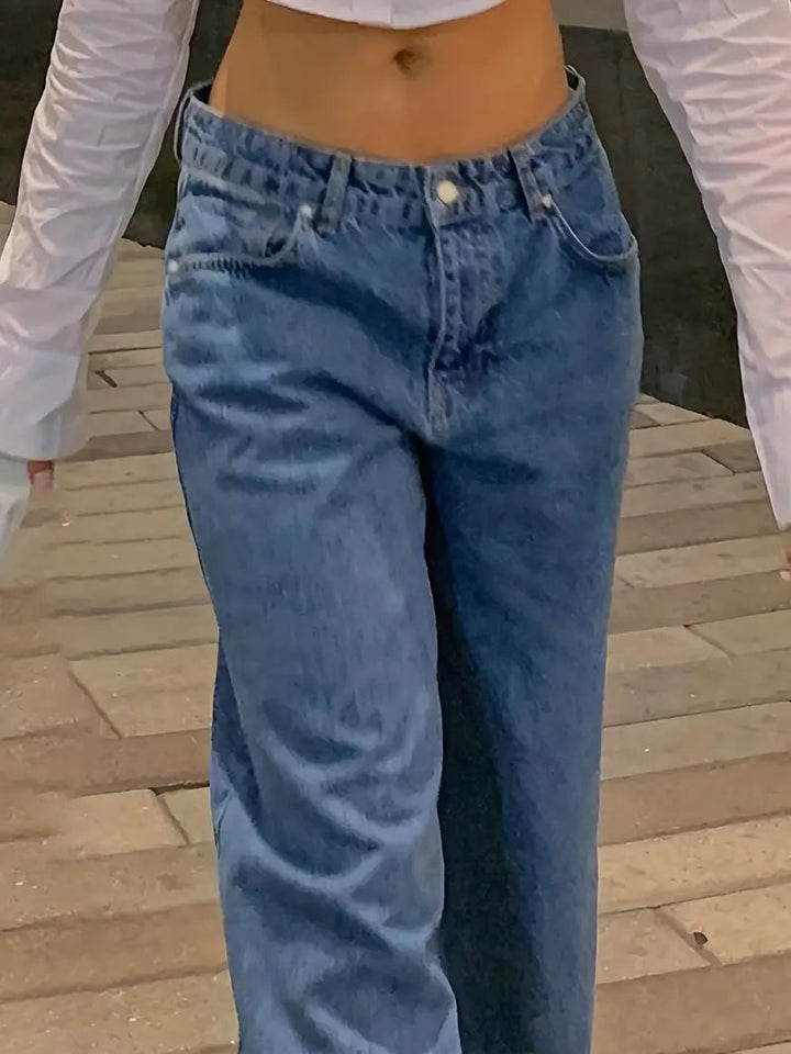 Frankie | Women's Jeans Low Rise Baggy Wide Leg