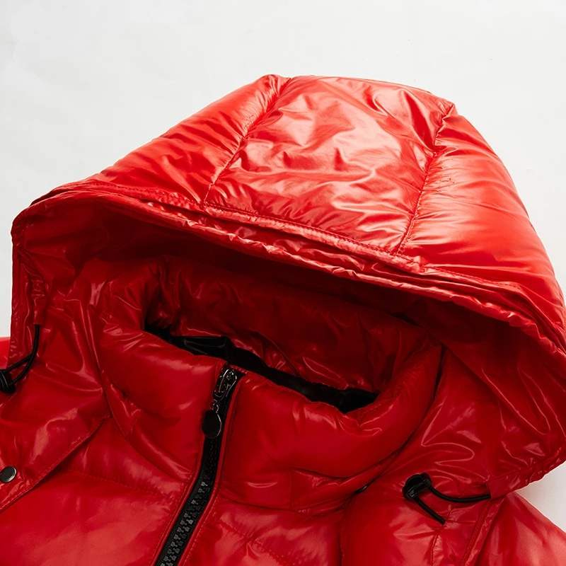 Zenith | Men's Glossy Hooded Puffer Jacket