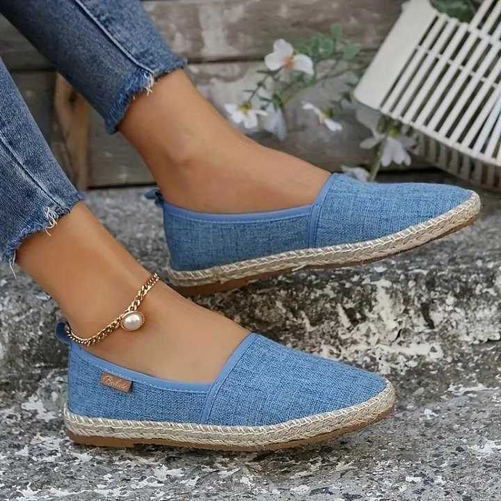 Leyna | Women's Flats – Canvas Slip-On Espadrilles