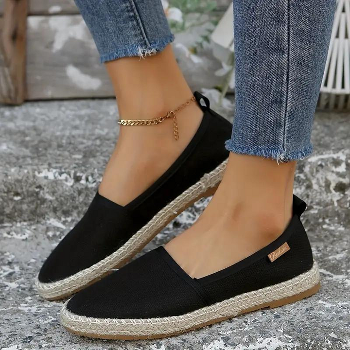 Leyna | Women's Flats – Canvas Slip-On Espadrilles