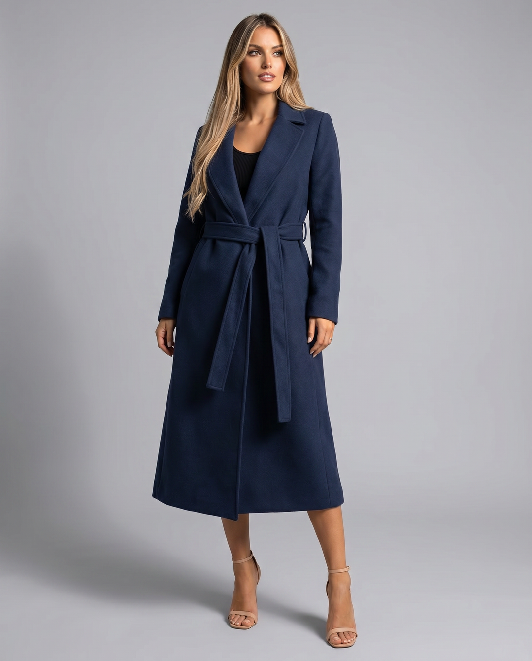 Vivienne | Women's Belted Longline Trenchcoat