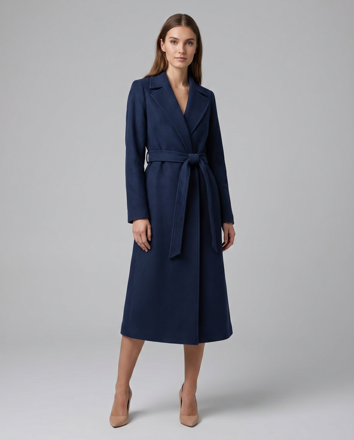 Vivienne | Women's Belted Longline Trenchcoat