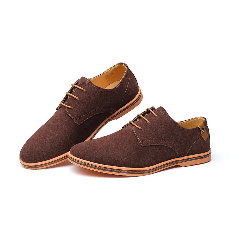 Ranger | Suede Lace-Up Men's Sneakers with Contrast Sole